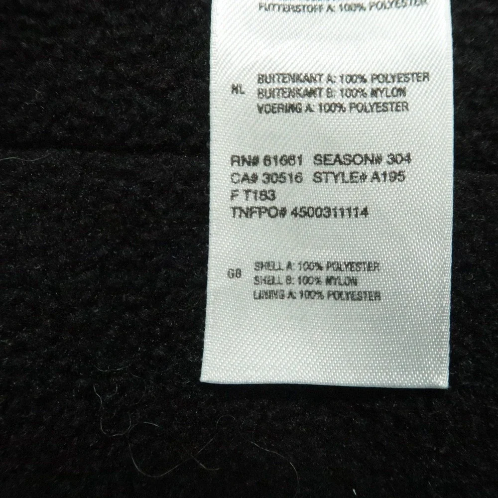 The North Face Vest Mens Large Black Full Zip Pockets Hiking Bobby Labonte